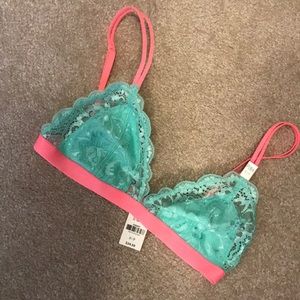 PINK Victoria’s Secret Lace Triangle Bra